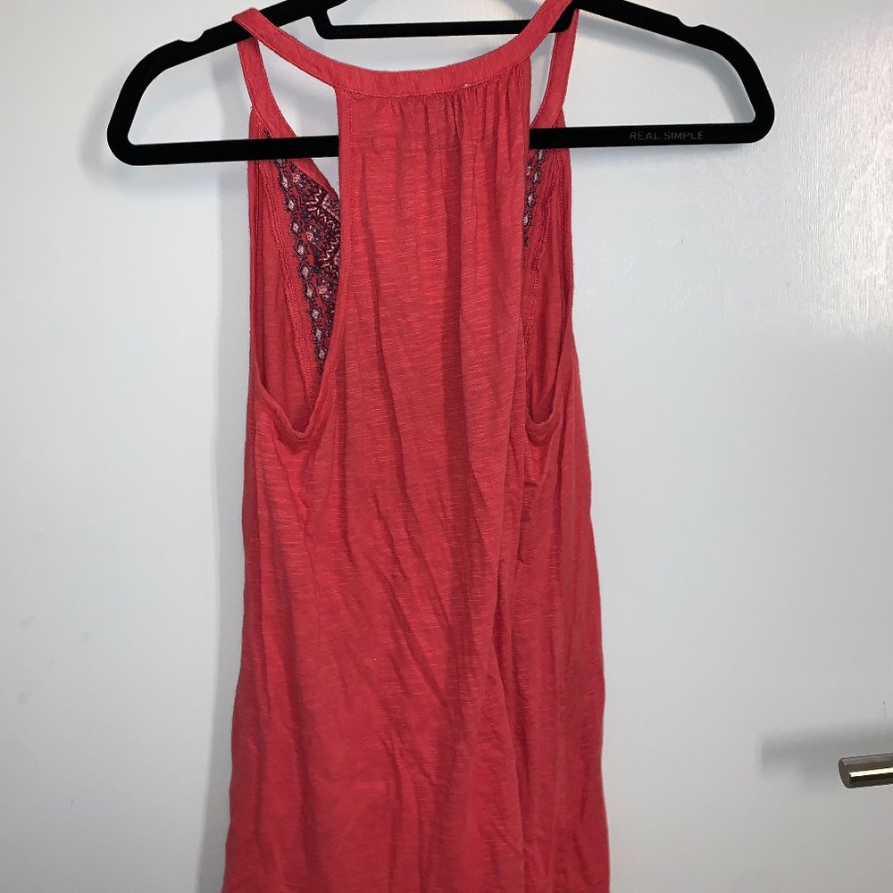 Pink Embroidered Tank - Picture 2 of 2